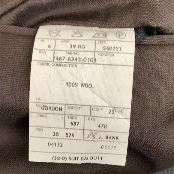 Jos A Banks Mens suit-brown - Picture 3 of 3